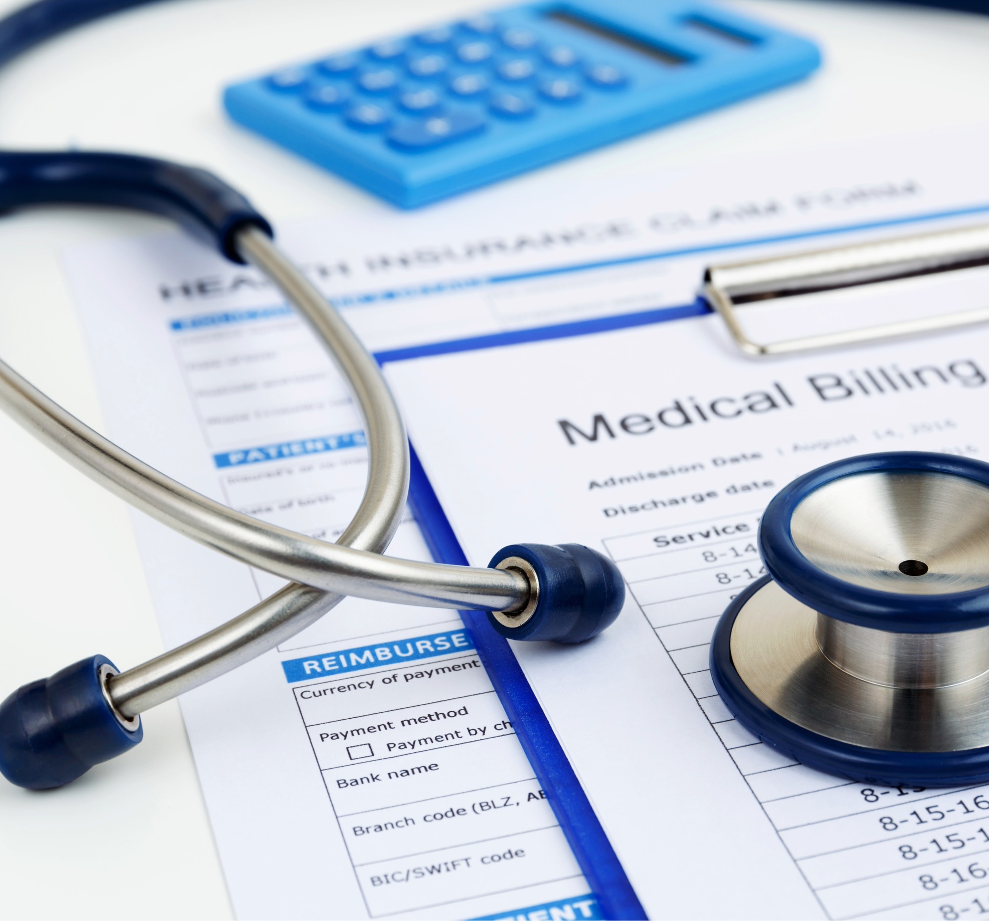 Patient discussing insurance and billing for vein and vascular procedures