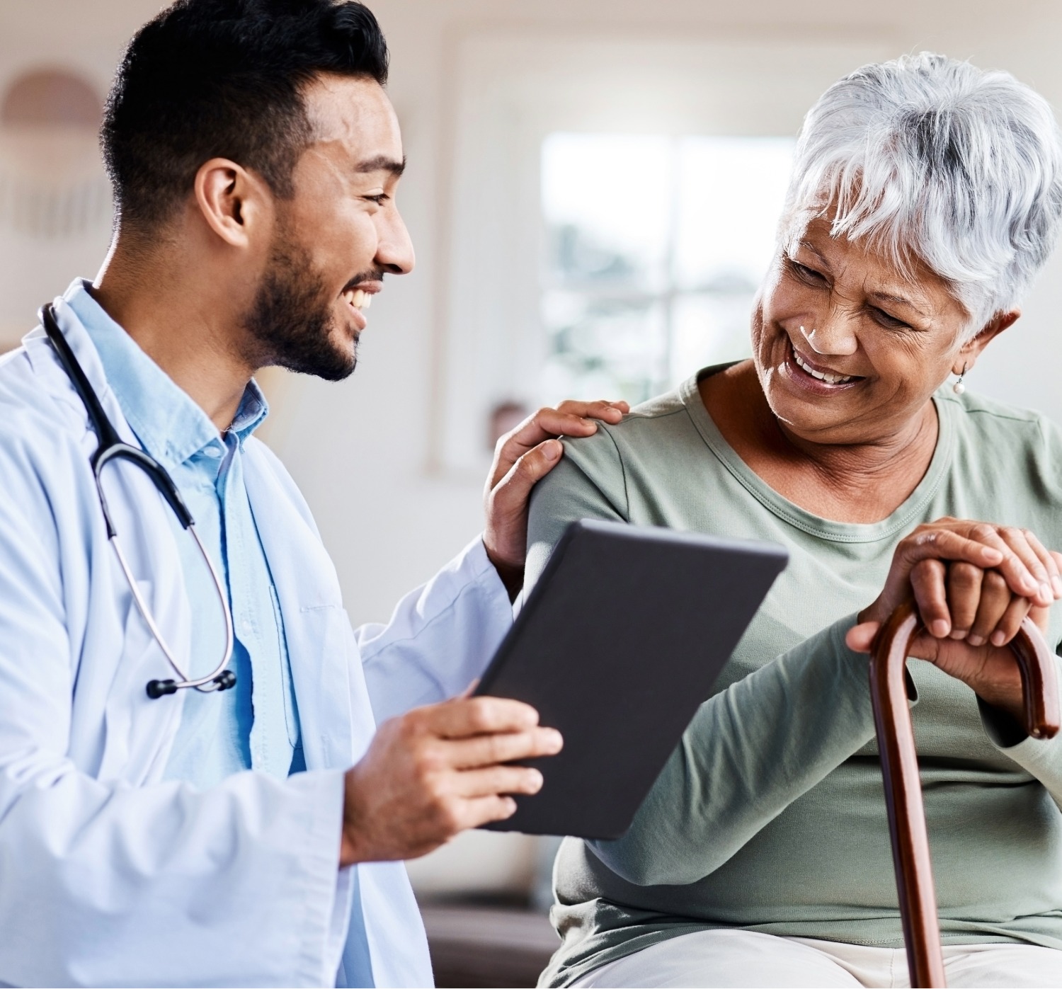 Doctor assisting patient: how to prepare for vein and vascular procedures